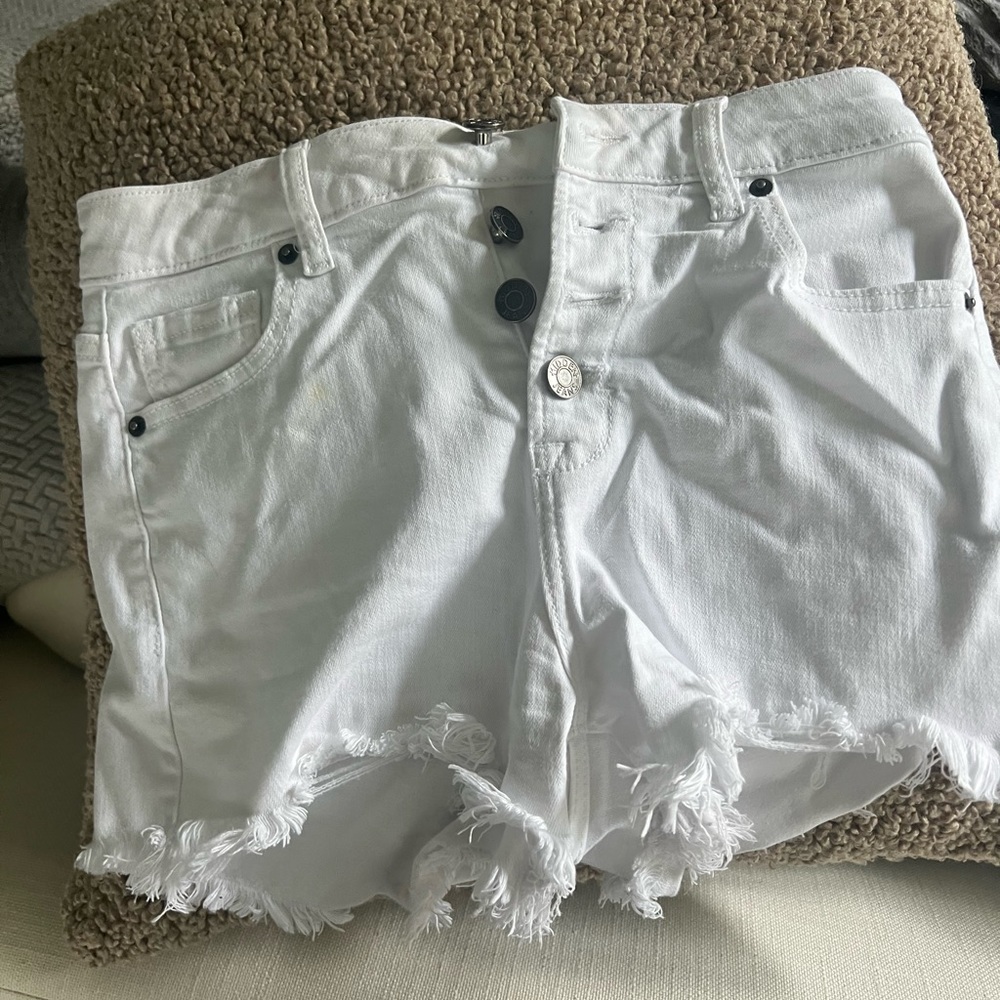 Boutique white jean shorts